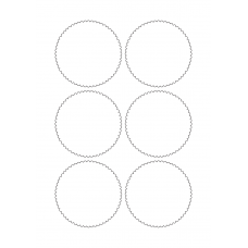40822 - Label Size 80mm x 80mm - 6 label(s) per sheet 