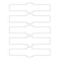 40824 - Label Size 202mm x 50mm - 5 label(s) per sheet