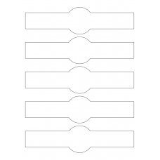 40824 - Label Size 202mm x 50mm - 5 label(s) per sheet 