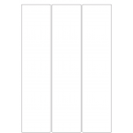 40827 - Label Size 65mm x 284mm - 3 label(s) per sheet