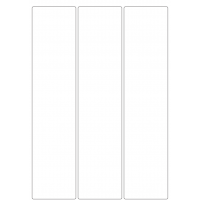 40827 - Label Size 65mm x 284mm - 3 label(s) per sheet
