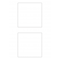 40836 - Label Size 120mm x 120mm - 2 label(s) per sheet