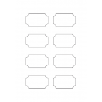 40920 - Label Size 65mm x 38mm - 8 label(s) per sheet
