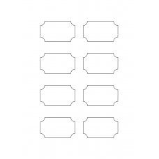 40920 - Label Size 65mm x 38mm - 8 label(s) per sheet 