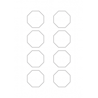 40922 - Label Size 50mm x 50mm - 8 label(s) per sheet