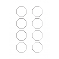 40922 - Label Size 50mm x 50mm - 8 label(s) per sheet 