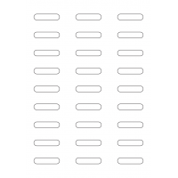 40924 - Label Size 43mm x 10mm - 27 label(s) per sheet