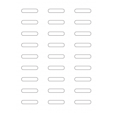 40924 - Label Size 43mm x 10mm - 27 label(s) per sheet 