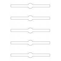 40926 - Label Size 190mm x 25mm - 5 label(s) per sheet