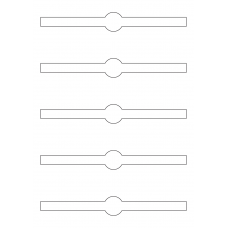 40926 - Label Size 190mm x 25mm - 5 label(s) per sheet 