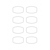 40927 - Label Size 63mm x 40mm - 8 label(s) per sheet
