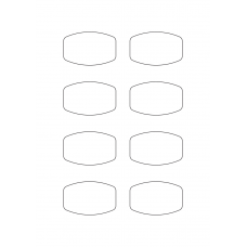 40927 - Label Size 63mm x 40mm - 8 label(s) per sheet 