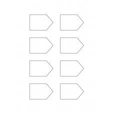 40930 - Label Size 61mm x 40mm - 8 label(s) per sheet 