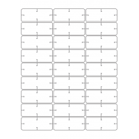 40934 - Label Size 67mm x 27mm - 27 label(s) per sheet