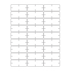 40934 - Label Size 67mm x 27mm - 27 label(s) per sheet 