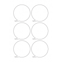 40942 - Label Size 80mm x 80mm - 6 label(s) per sheet
