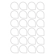 40945 - Label Size 40.7mm x 40.7mm - 24 label(s) per sheet 