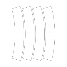 40949 - Label Size 53.793mm x 239.337mm - 4 label(s) per sheet 