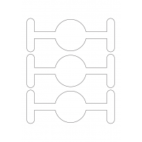 40950 - Label Size 183mm x 70mm - 3 label(s) per sheet