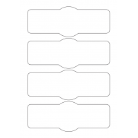 40951 - Label Size 177.5mm x 65mm - 4 label(s) per sheet