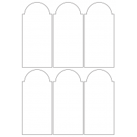 40956 - Label Size 64.912mm x 140.829mm - 6 label(s) per sheet