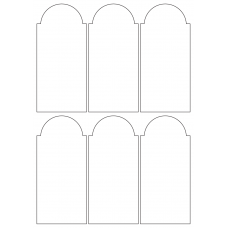 40956 - Label Size 64.912mm x 140.829mm - 6 label(s) per sheet 