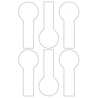 40957 - Label Size 60.006mm x 140.304mm - 6 label(s) per sheet