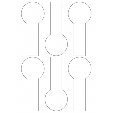 40957 - Label Size 60.006mm x 140.304mm - 6 label(s) per sheet 