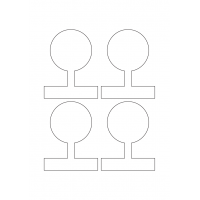 40961 - Label Size 80mm x 102mm - 4 label(s) per sheet