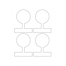 40961 - Label Size 80mm x 102mm - 4 label(s) per sheet 