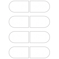 40962 - Label Size 100mm x 57mm - 8 label(s) per sheet