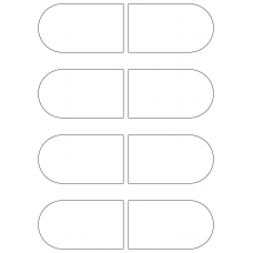 40962 - Label Size 100mm x 57mm - 8 label(s) per sheet 