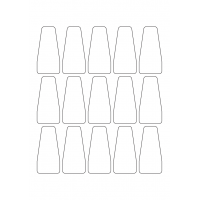 40966 - Label Size 34mm x 70mm - 15 label(s) per sheet