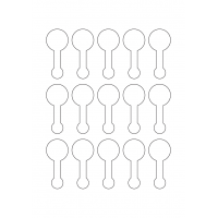 40967 - Label Size 30mm x 67.5mm - 15 label(s) per sheet