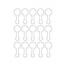 40967 - Label Size 30mm x 67.5mm - 15 label(s) per sheet 