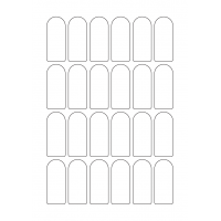 40969 - Label Size 25mm x 60mm - 24 label(s) per sheet