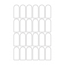 40969 - Label Size 25mm x 60mm - 24 label(s) per sheet 