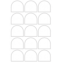 40970 - Label Size 59mm x 53mm - 15 label(s) per sheet