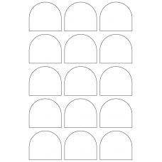 40970 - Label Size 59mm x 53mm - 15 label(s) per sheet 