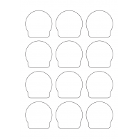 40971 - Label Size 57mm x 57mm - 12 label(s) per sheet