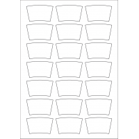 40972 - Label Size 56.885mm x 34.68mm - 21 label(s) per sheet