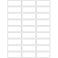 10582 - Label Size 70mm x 28mm - 6400 labels per roll