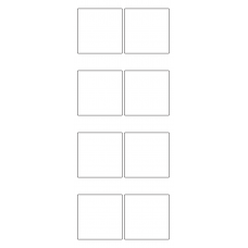 10587 - Label Size 55mm x 55mm - 1840 labels per roll 