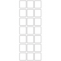 10623 - Label Size 25mm x 28mm - 6430 labels per roll