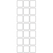 10623 - Label Size 25mm x 28mm - 6430 labels per roll 