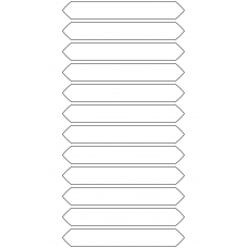 10624 - Label Size 124.71mm x 18mm - 3310 labels per roll 