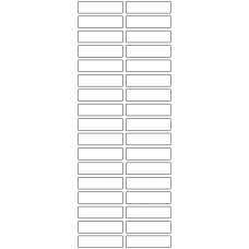 10627 - Label Size 46mm x 12mm - 9370 labels per roll 
