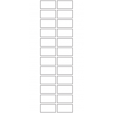 10629 - Label Size 35mm x 18mm - 6610 labels per roll 
