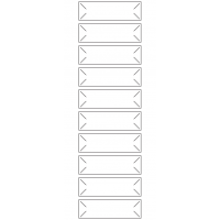 10630 - Label Size 84mm x 25mm - 2370 labels per roll