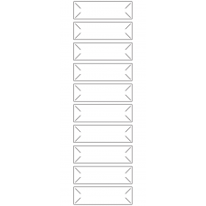 10630 - Label Size 84mm x 25mm - 2370 labels per roll 